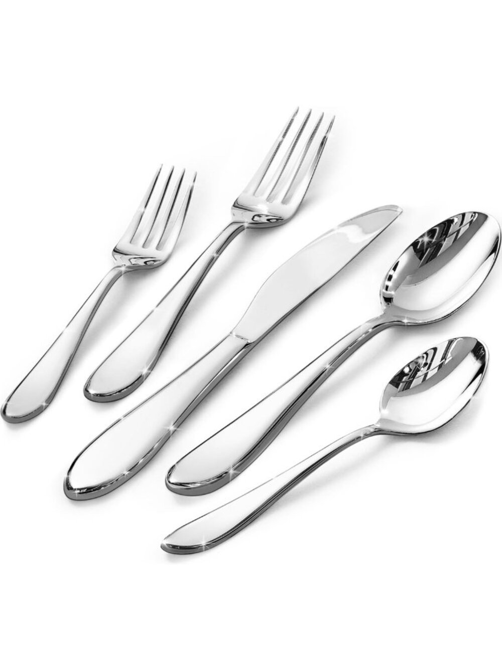 40-Piece Stainless Steel Silverware Set for 8 | Durable & Elegant Flatware